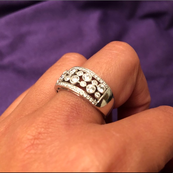 14K White Gold Diamond Ring 0.95cttw - Picture 3 of 8